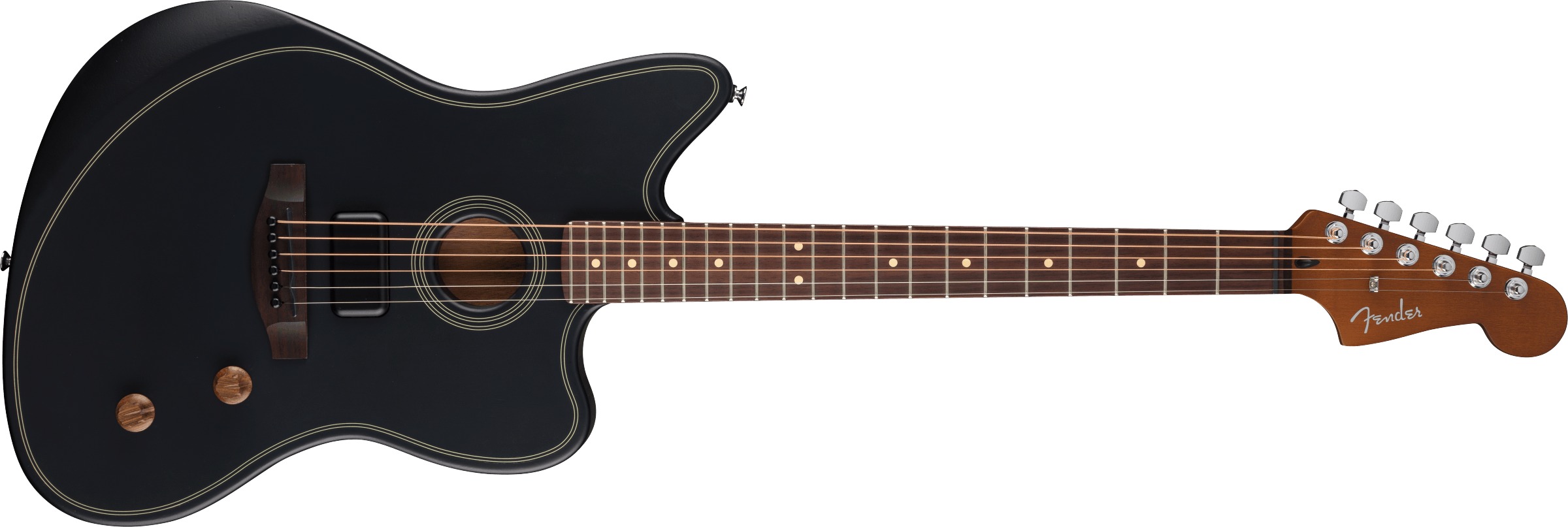Fender Acoustasonic Standard Jazzmaster - Black | eBay